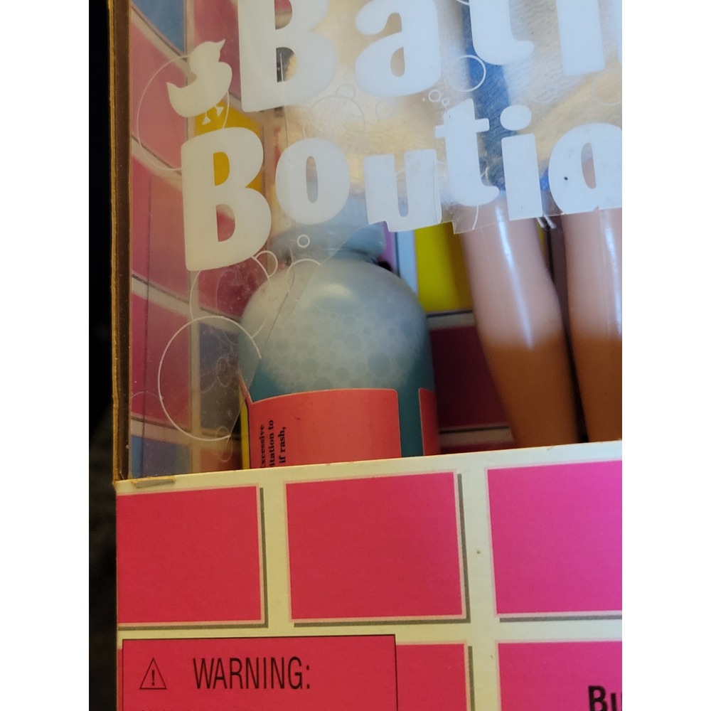 Vtg 2001 Mattel Barbie Bath Boutique Doll 29402 White Robe Bubble Bath NIB - Picture 9 of 10